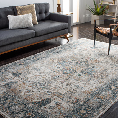 Tapis ivoire / bleu clair Dream 723