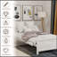 Twin Size Wood Platform Bed With Headboard,Footboard And Wood Slat Support-404291528