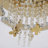 Modern K9 Crystal LED Chandelier  Stainless Flush Mount Light Fixtures For Dining Room Bathroom Bedroom Living Room