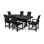 POLYWOOD Modern Adirondack 7-Piece Farmhouse Dining Set with Trestle Legs