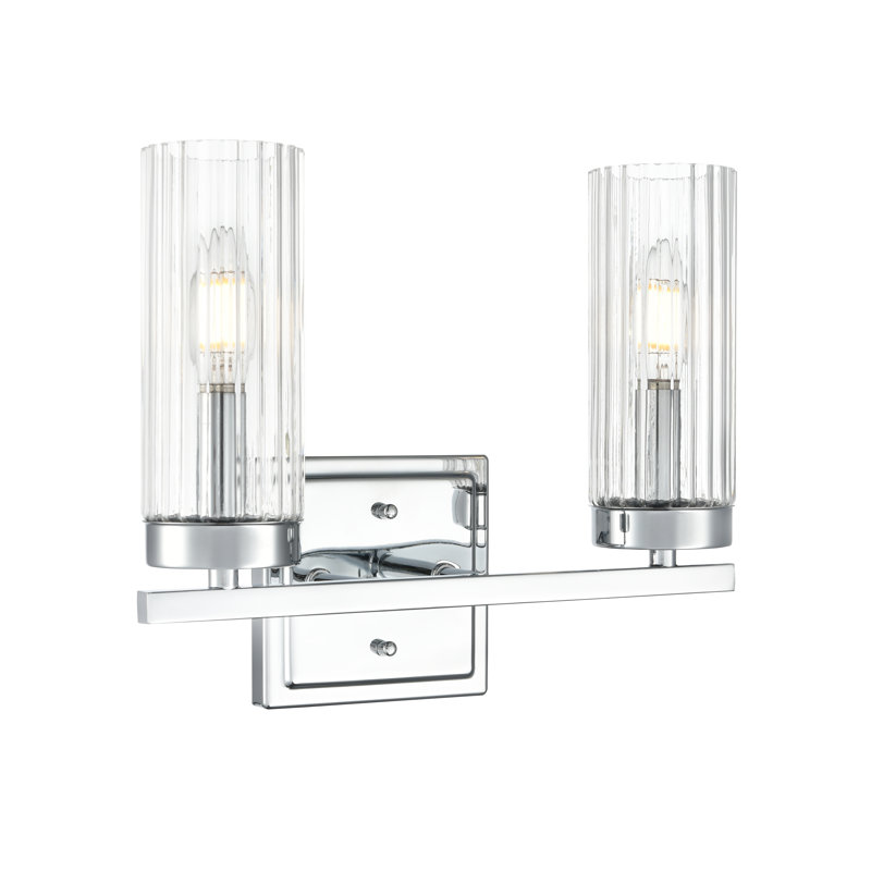 Turman 12.5" Wide 2-Light Vanity , Polished Chrome