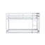 Lit mezzanine simple en bois et caoutchouc blanc massif. Conception. Maximisez l'espace. Instructions d'assemblage faciles et robustes. Capacité de rangement.-214701101