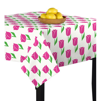 Caius Spring Tulips Orange Tablecloth