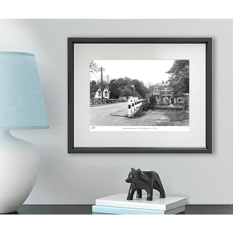 Farningham, The Bridge C1955 - Single Picture Frame Print, 45cm H x 60cm W x 2.3cm D
