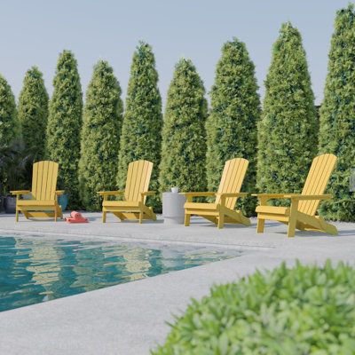 Chaise Adirondack pliante en résine Balasi