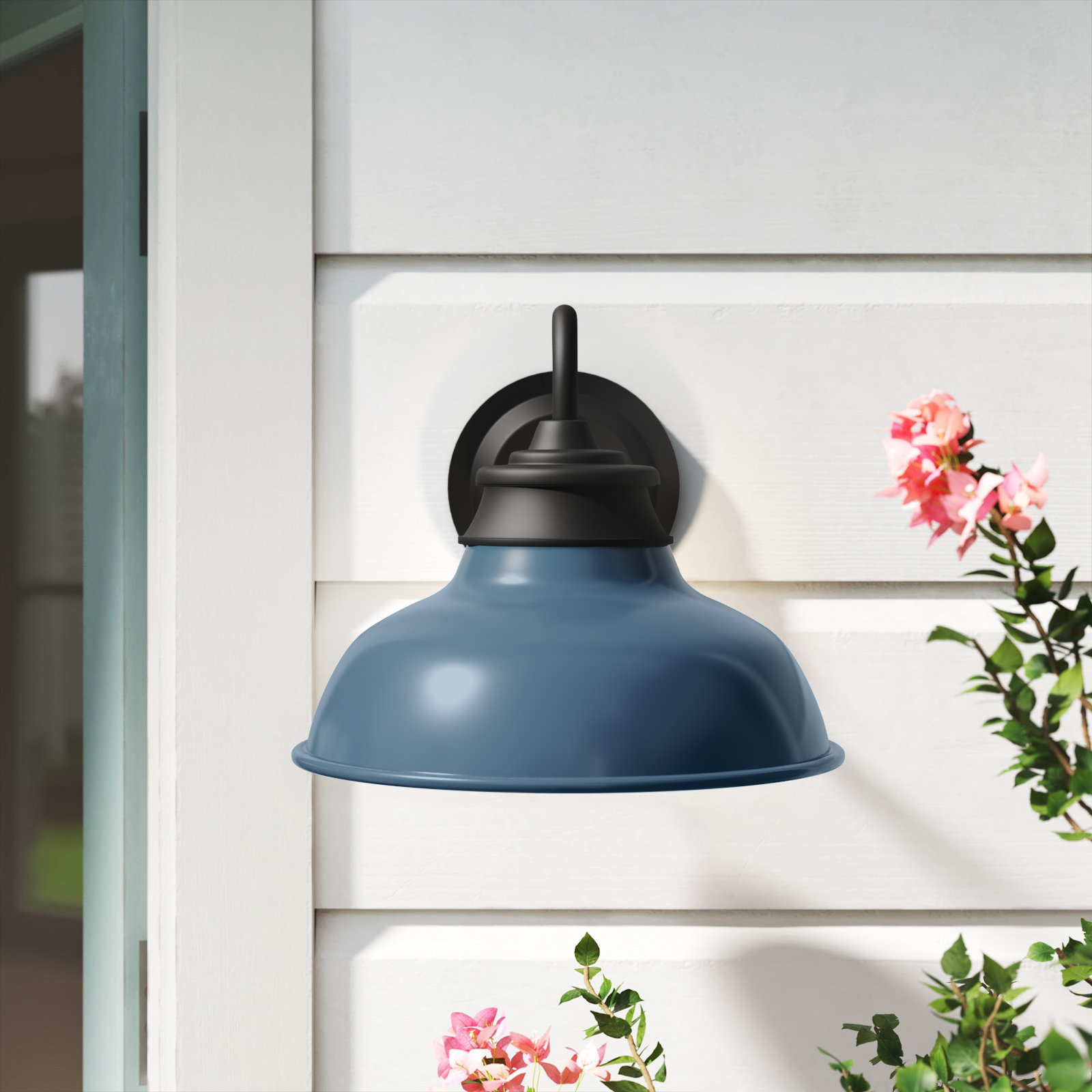 Arloe Aluminum Wall Light, Denim Blue