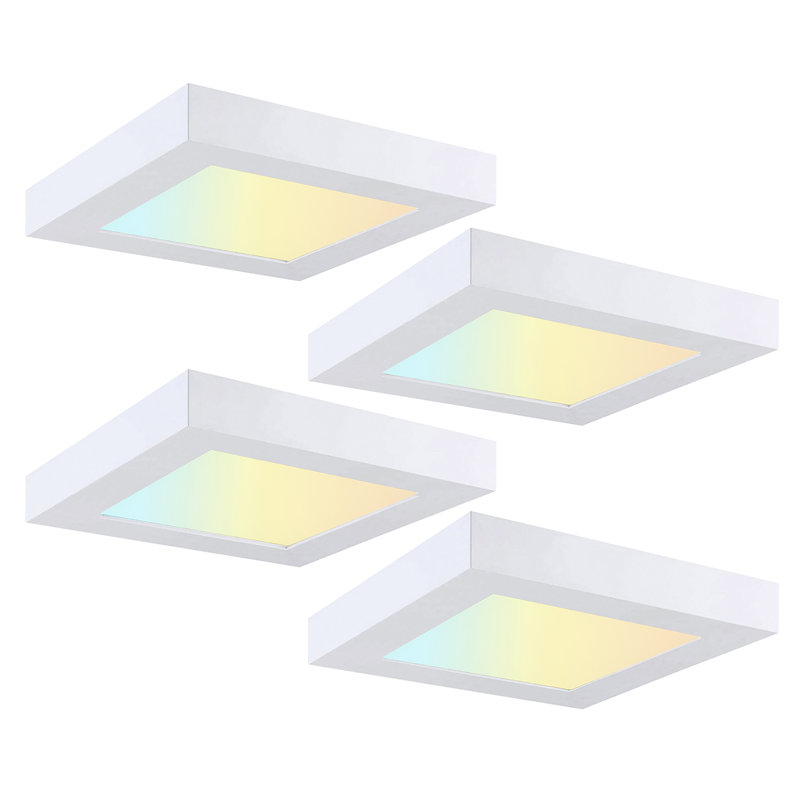 Plafonnier encastré à DEL 5,5 po, Blanc