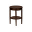 Table d'appoint, 2 niveaux, table d'appoint, ronde pour chambre à coucher