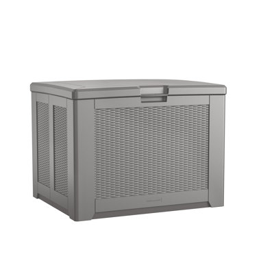 Rubbermaid Deck Box, Medium, 74 Gallon, Light Grey by Rubbermaid