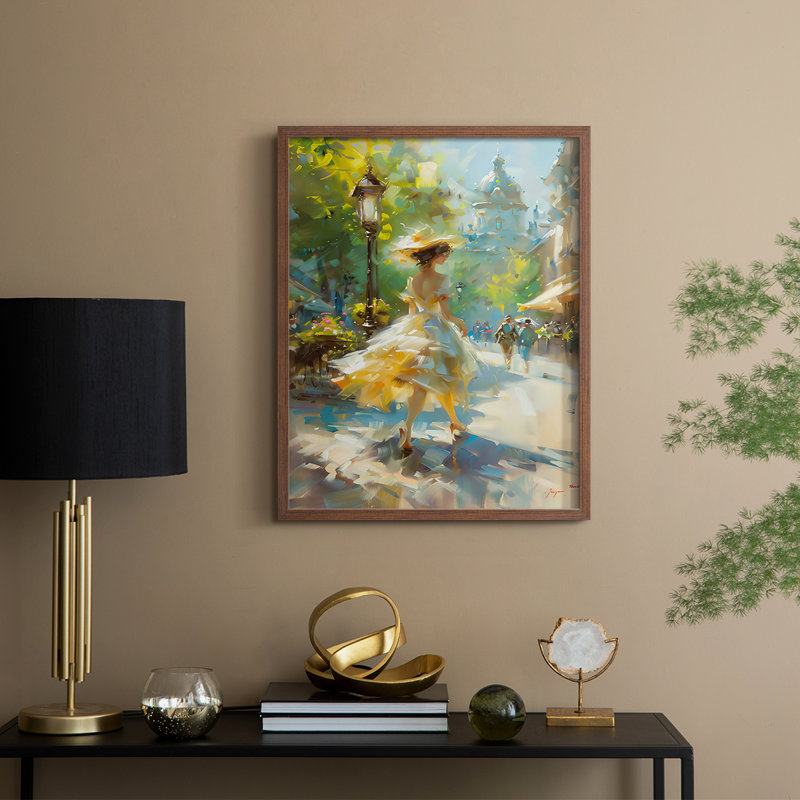 «WOMEN Series DCCLxxix», reproduction encadrée - bois massif, Noyer, H 15 po x l 12 po