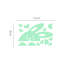 Rabbit Glow in Dark Wall Sticker Set