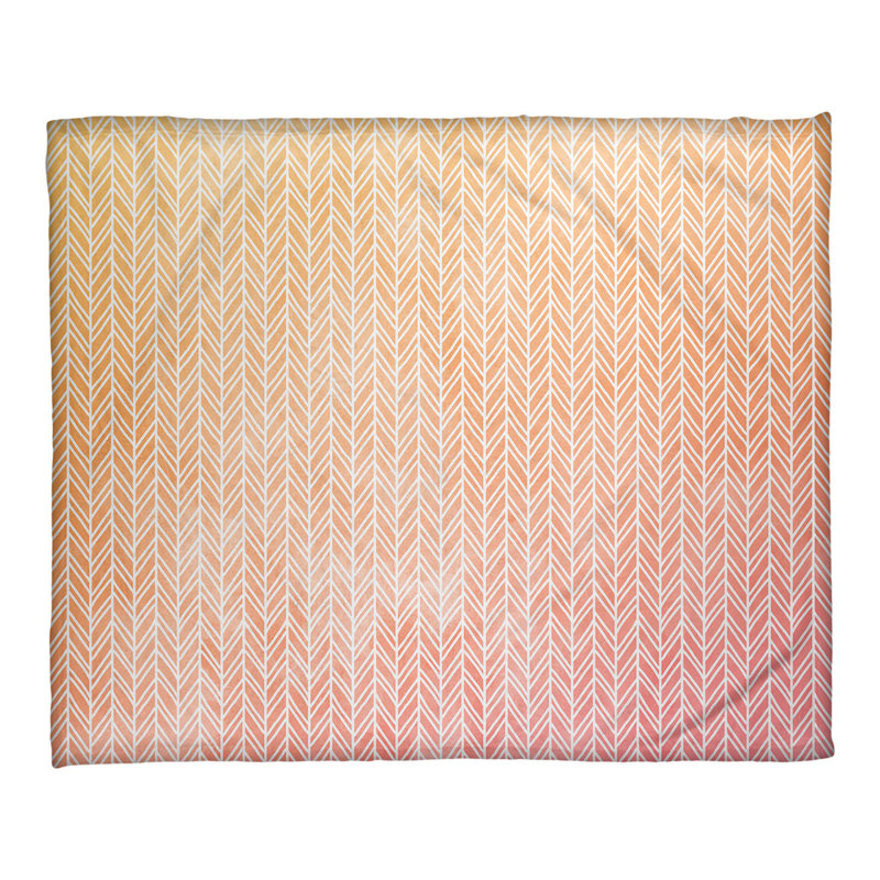 Couverture polaire Katelyn Elizabeth, l 52,5 po x L 62,5 po, Rose / Jaune