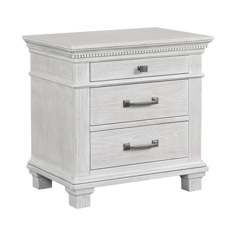 Table de chevet, gris vieilli