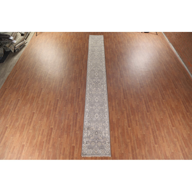 Tapis géométrique Oushak 3 x 16