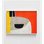 Formes organiques et lignes V par Irena Orlov, décor de formes abstraites jaunes et oranges, œuvre d'art moderne de chambre d'hôtel, décor de couloir d'entrée