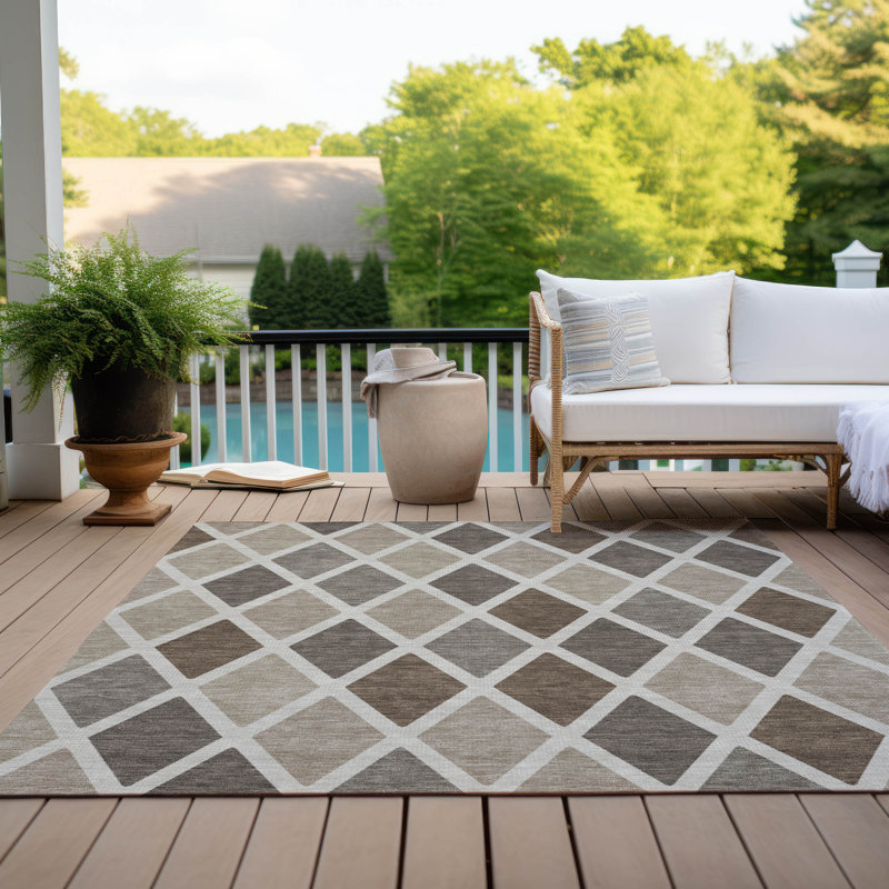 Tapis intérieur / extérieur Maliana, Rectangle 5' x 7'6"