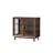 39.37"Japanese-style solid wood brown side cabinet coffee table cabinet