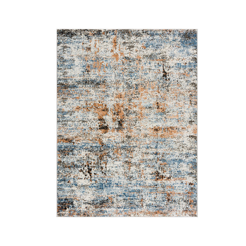 Tapis à motif géométrique abstrait, tapis de décoration moderne