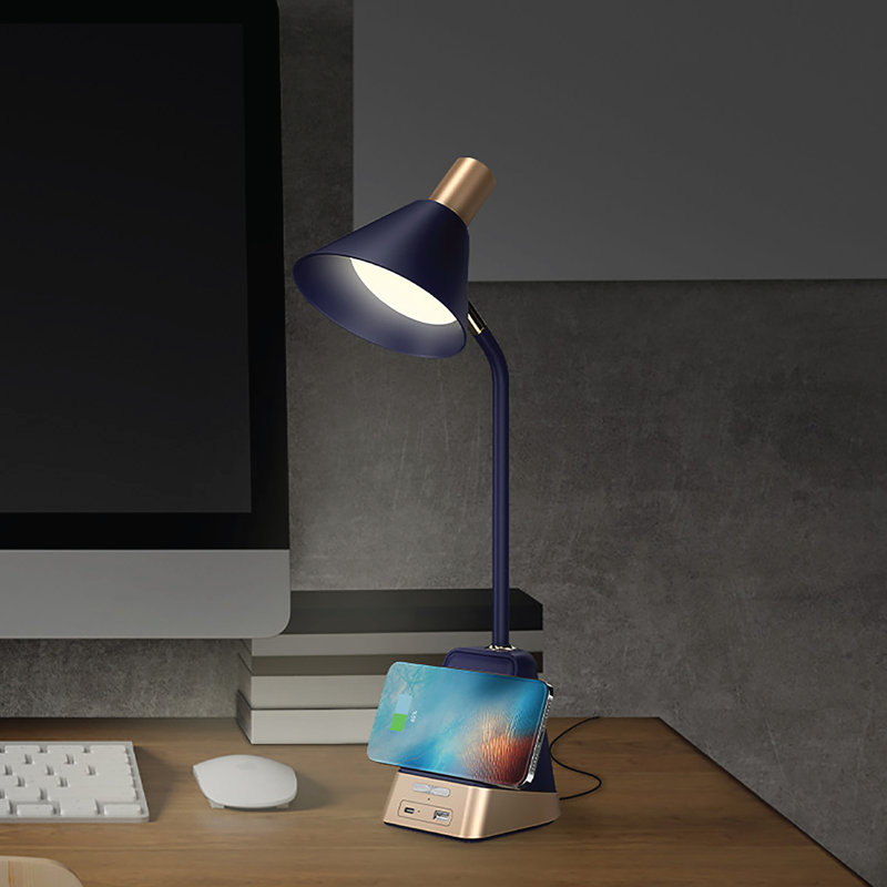 Lampe de bureau à DEL sans fil James Anodized