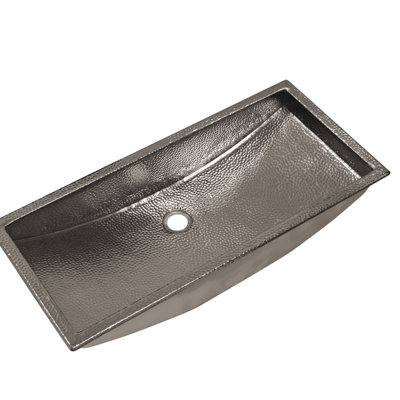 Trough Rectangular Undermount Bathroom Sink