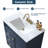 30'' Bule Modern Free-Standing Single Bathroom Vanity Set