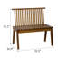 Banc en bois massif à dossier à lattes pliable-1006734936