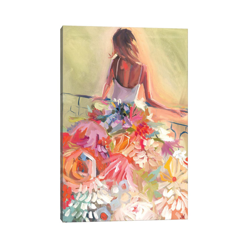Fleur, reproduction d'art sur toile tendue, H 26 po x l 18 po