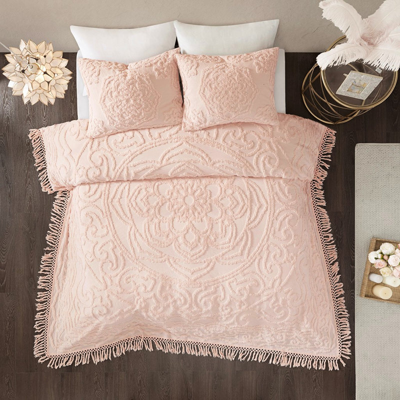 Couvre-lit Blush - Literie élégante et confortable en chenille de coton