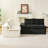 Black&White Turtle Velvet Double Chaise Lounge Multifunctional Lazy Sofa-843493915
