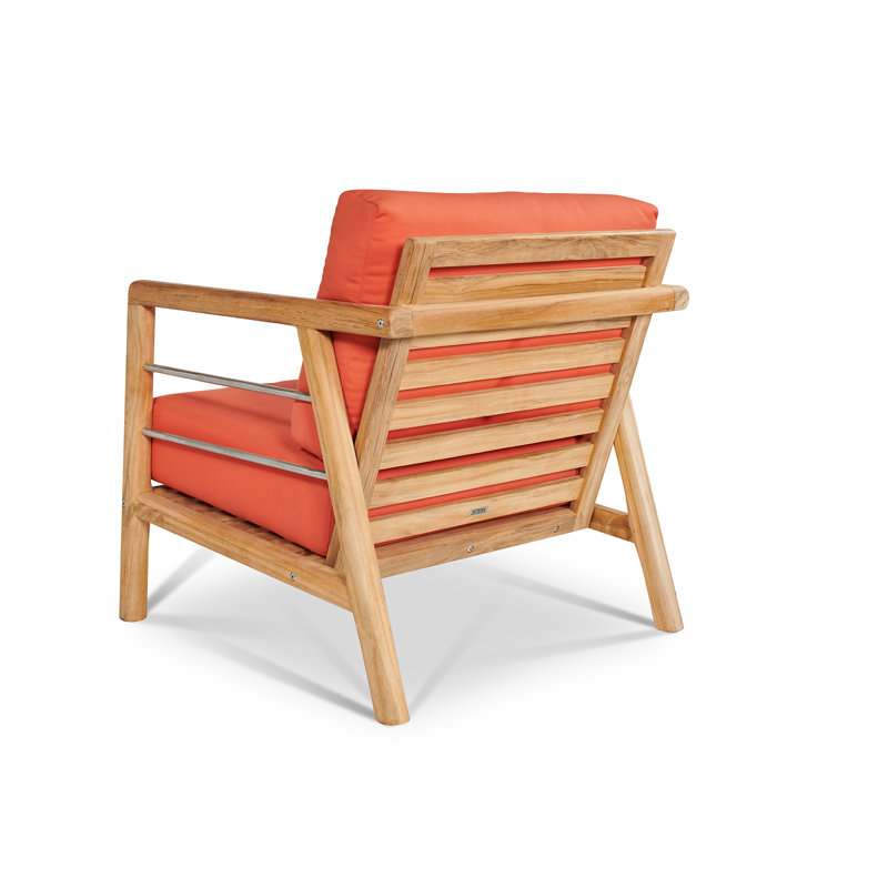 Goronwy Teak 4 - Person Patio Conversation Set with Cushions