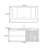Simple modern style bathroom cabinet