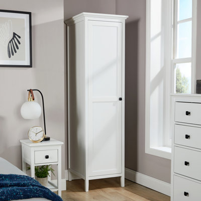 Alexandrina 1 or 2 Door Wardrobe with Hanging Rail White