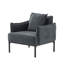 Fauteuil d'appoint avec coussin, méridienne moderne et minimaliste pour salon, chambre à coucher