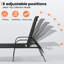 Chaise longue d'extérieur en métal Gland-1998361727