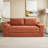 Convertible 2-in-1 Loveseat Sofa Bed With Memory Foam & Steel Frame-967488263