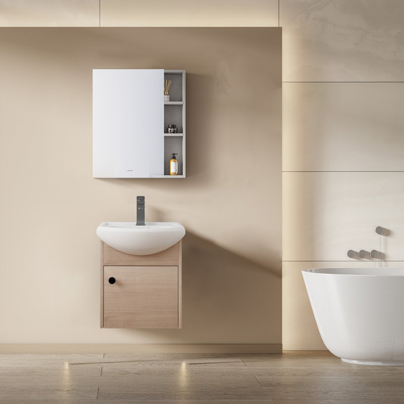 Meuble-lavabo simple avec comptoir Ballal 18