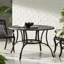 Table de patio en fonte d'aluminium pour l'extérieur