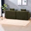 Canapé modulaire courbé vert