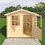 Piagge 8 x 8 Ft. Tongue & Groove 19mm Log Cabin-29354223
