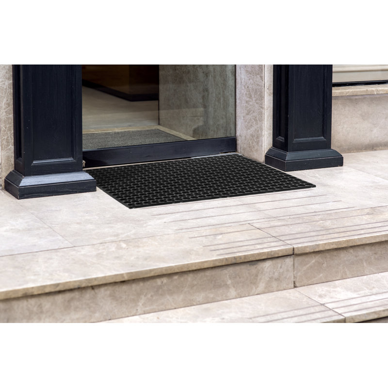 Ranite Non-Slip Geometric Doormat, 120cm W x 80cm H