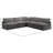 Atis Velvet L-Shaped Sectional Reversible-1063507025
