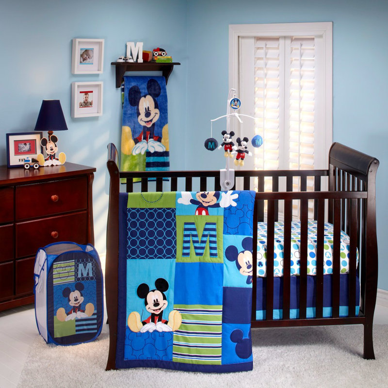 Mickey Fabric Laundry Hamper with Handles