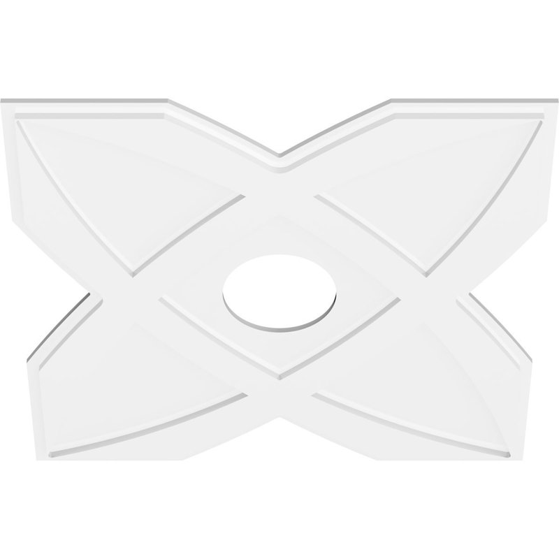 Médaillon de plafond contemporain en PVC de qualité architecturale Titus 32 po x P 7 po x P 11 po x P 1 po
