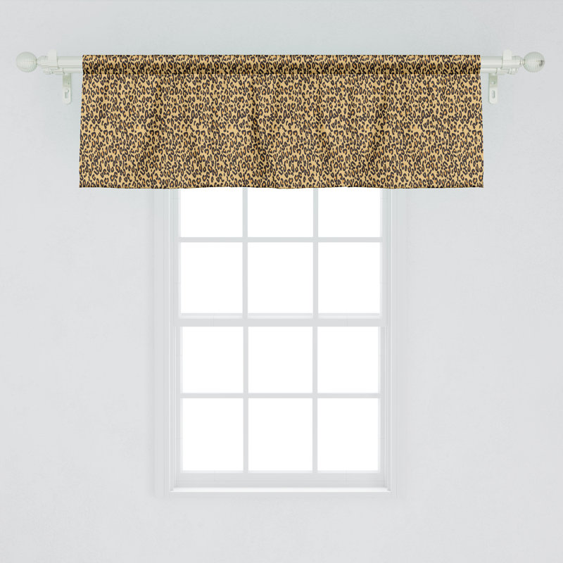 Ensemble de 2 cantonnières Ambesonne Leopard, L 54 po x L 12 po