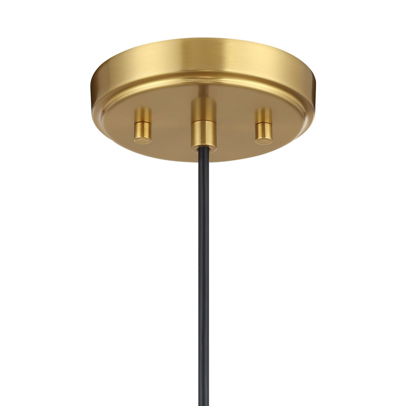 Luminaire suspendu 1 lumière Kerron, Laiton