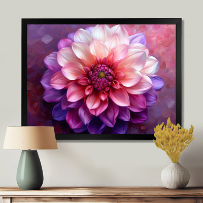 «Dahlia», art floral mauve