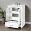 Meuble-lavabo moderne 24 po avec lavabo en céramique, portes à fermeture douce-114292561