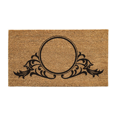 Tapis monogramme élégant
