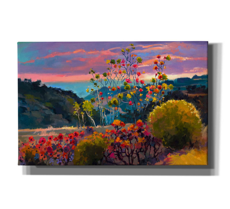 Winston Porter «Sunlit Horizon» par sri Rao, art mural sur toile, H 26 po x l 40 po x P 1,5 po