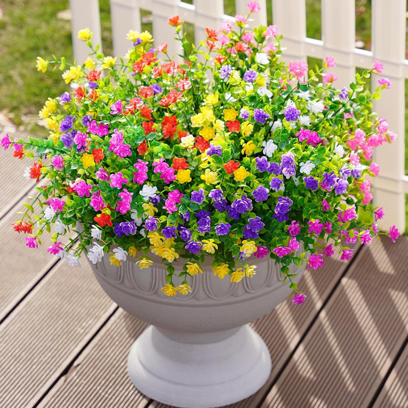 Fleurs artificielles artificielles pour l'extérieur